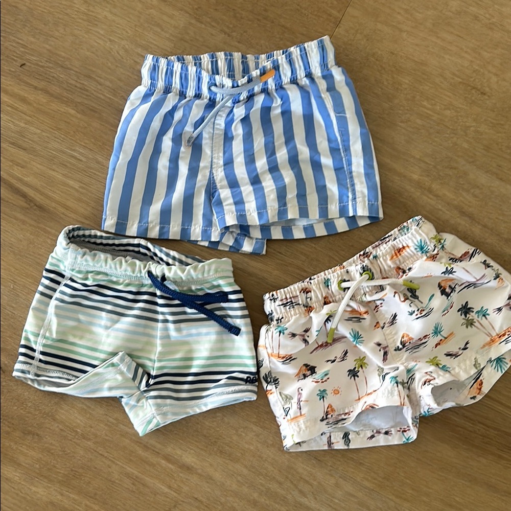 Zara & Rugged Butts Boys' Swim Shorts (12-24 & 2T)